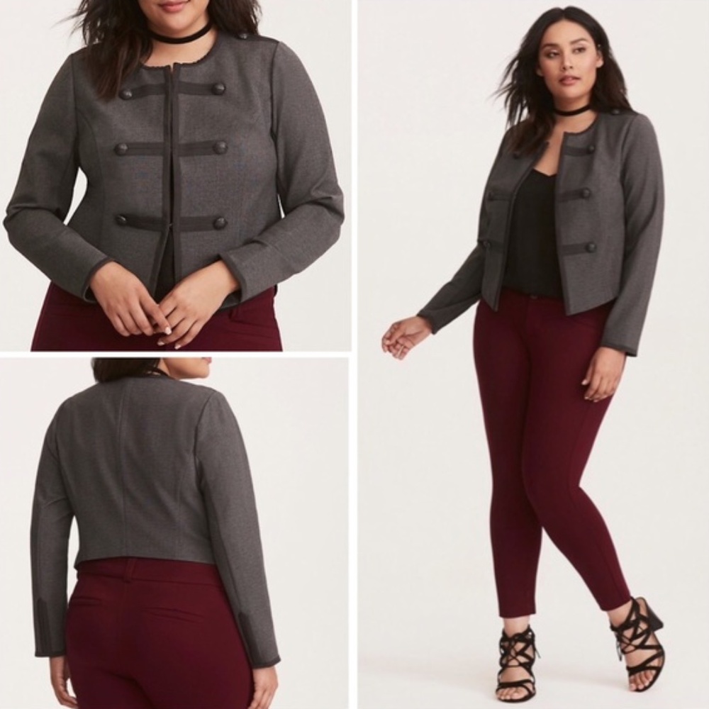 New Torrid charcoal grey jacket